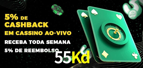Promoções do cassino ao Vivo 55Kd